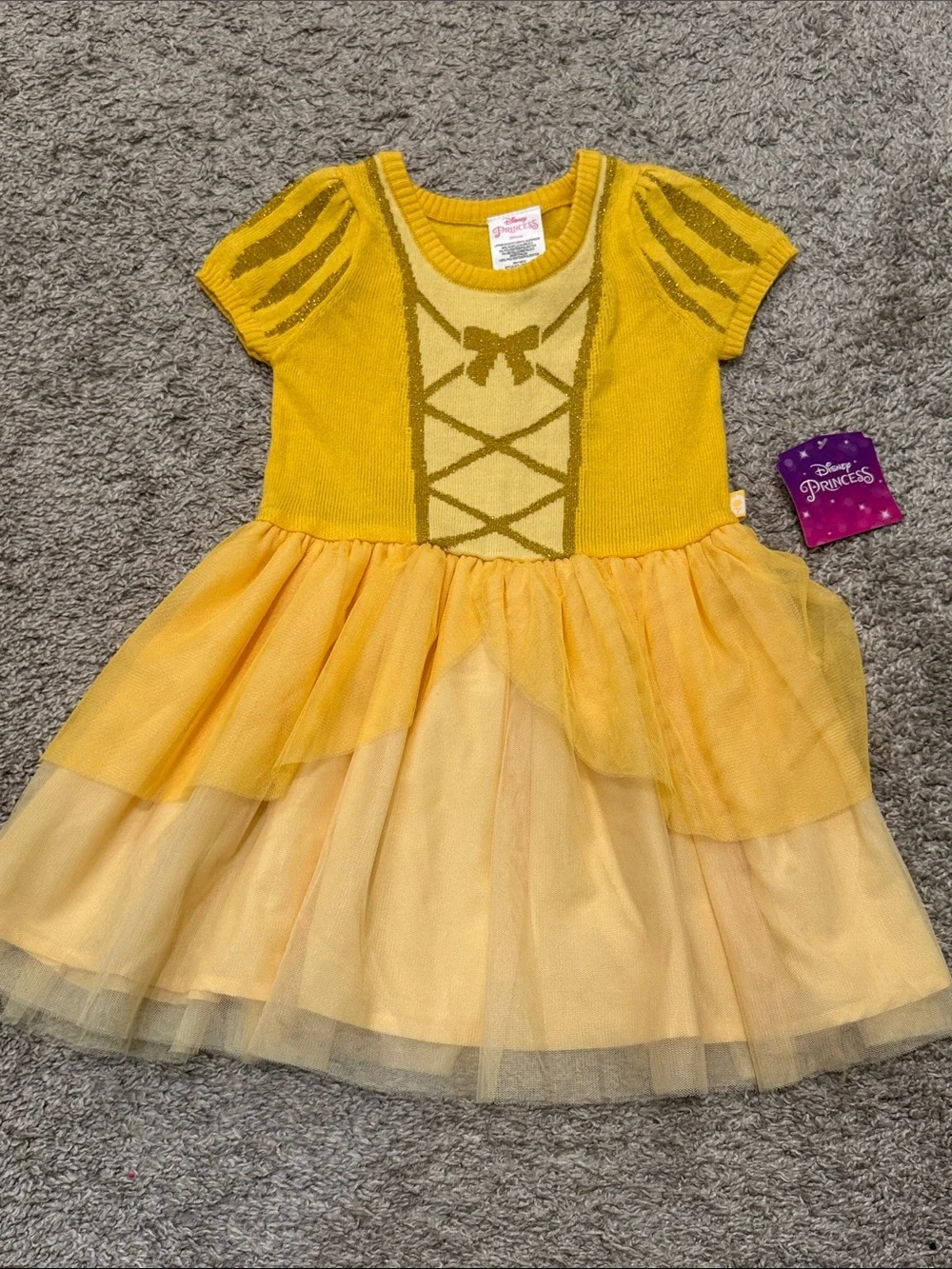 Disney Yellow Belle-Inspired Tulle Costume Dress